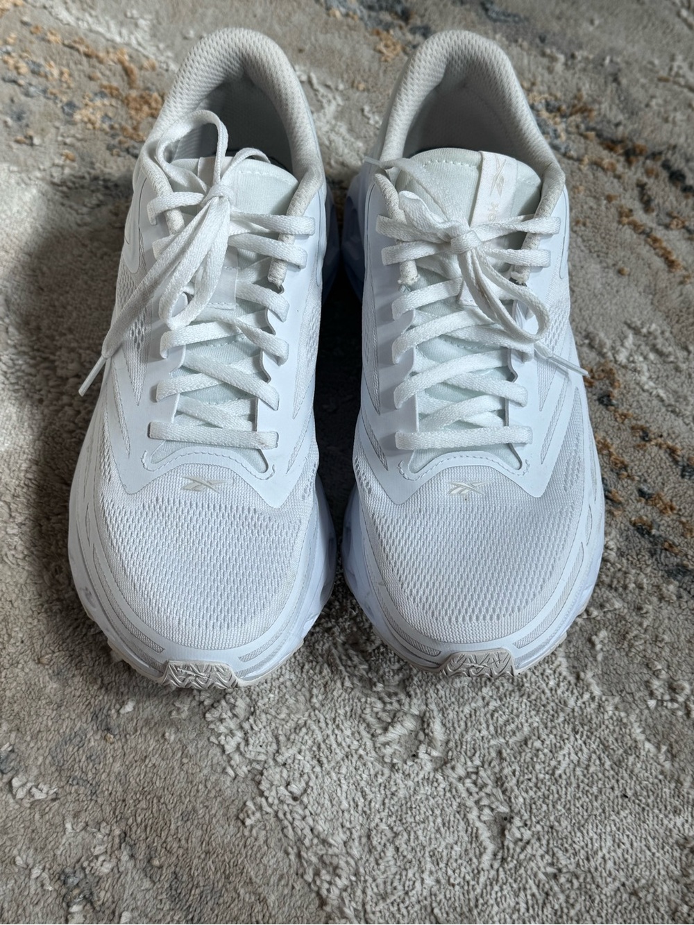 Reebok Women's White Mesh Athletic Sneakers